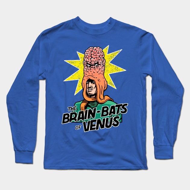 Brain Bats of Venus Long Sleeve T-Shirt by Angel Robot